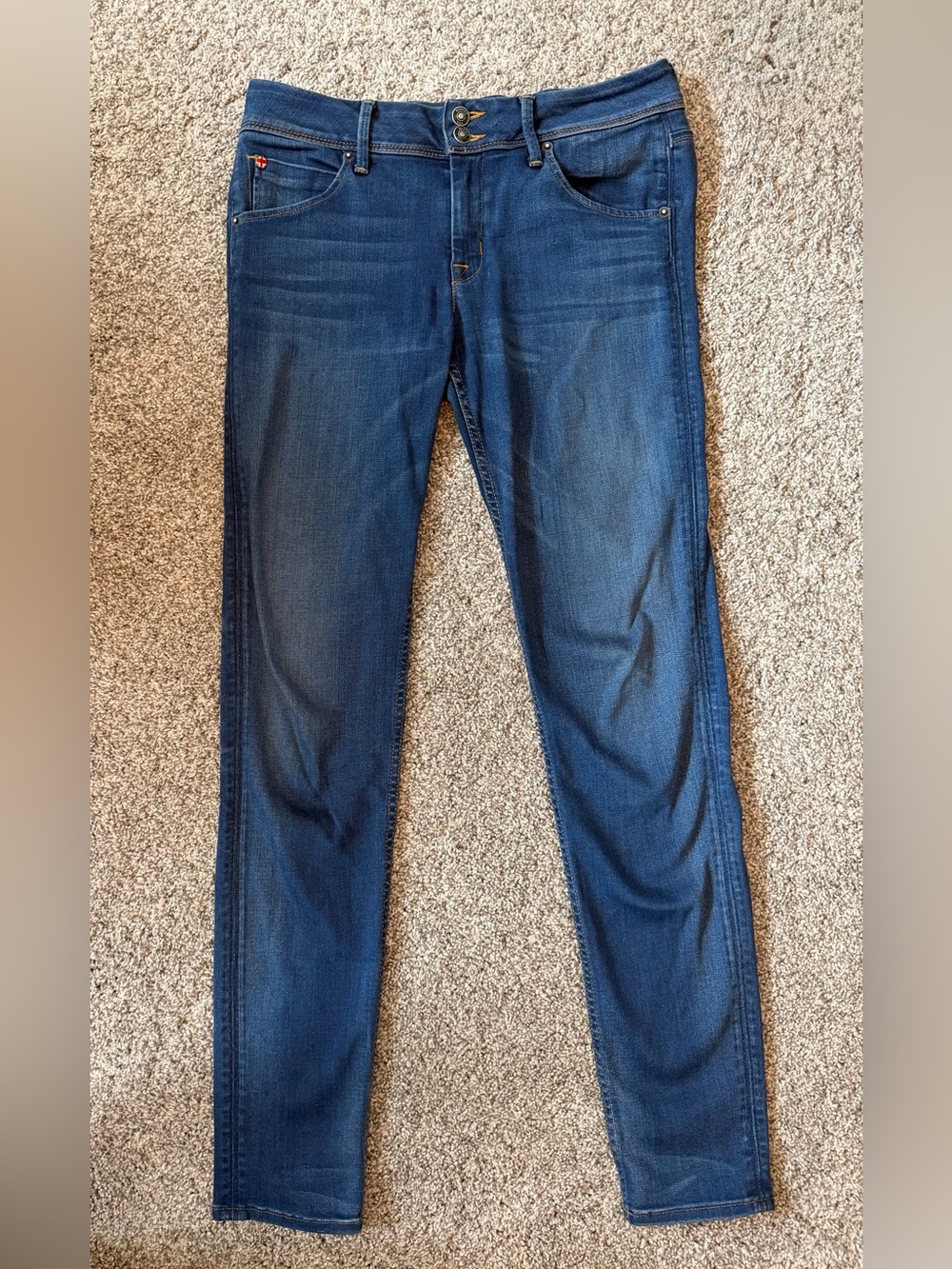 Hudson Collin Midrise Skinny Supermodel Jeans 28